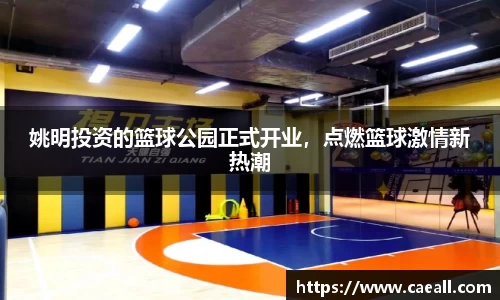 姚明投资的篮球公园正式开业，点燃篮球激情新热潮